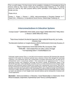 Interconnectedness in Education Systems